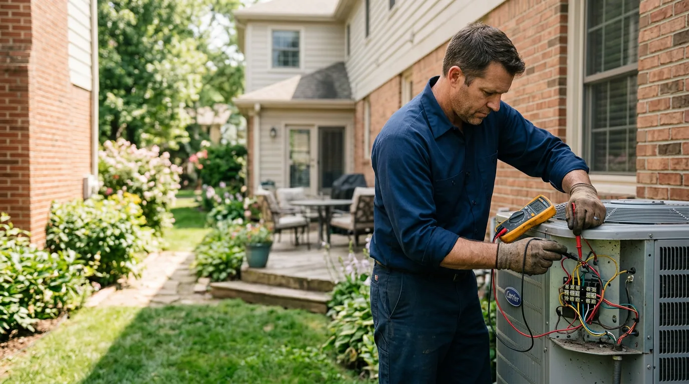 HVAC technician working near East Palestine, OH